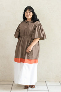 Avya Dress in Brown