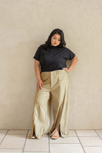 Zara Pants in Khaki